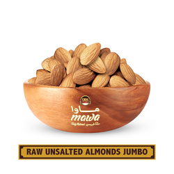 MAWA Raw Unsalted Almonds Jumbo 500g (Plastic Jar)