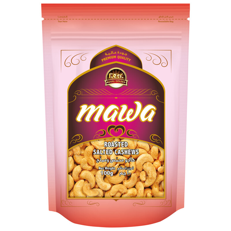 MAWA Roasted Salted Cashew 100g (Pink Pouch)