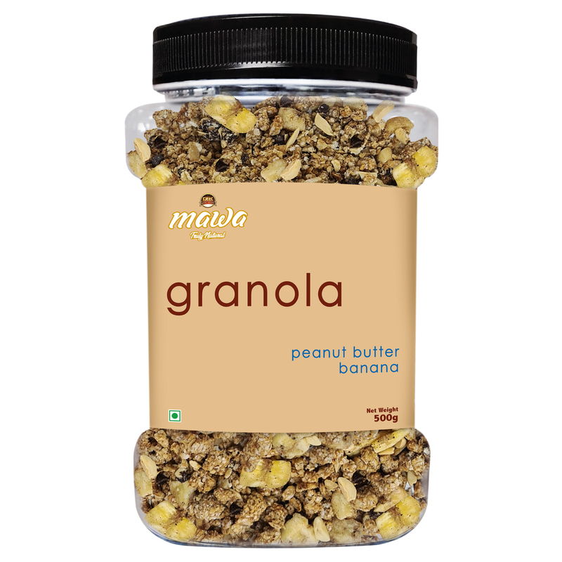Mawa Granola (Peanut Butter, Banana) 500g Jar