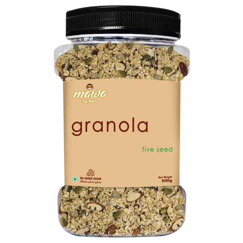 

Mawa Granola (Five Seeds - No added sugar) 500g Jar