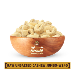 MAWA Raw Unsalted Cashew Jumbo-W240 500g (Plastic Jar)