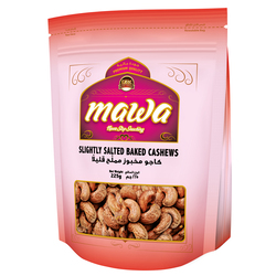 MAWA Slightly Salted Baked Cashew 225g (Pink Pouch)