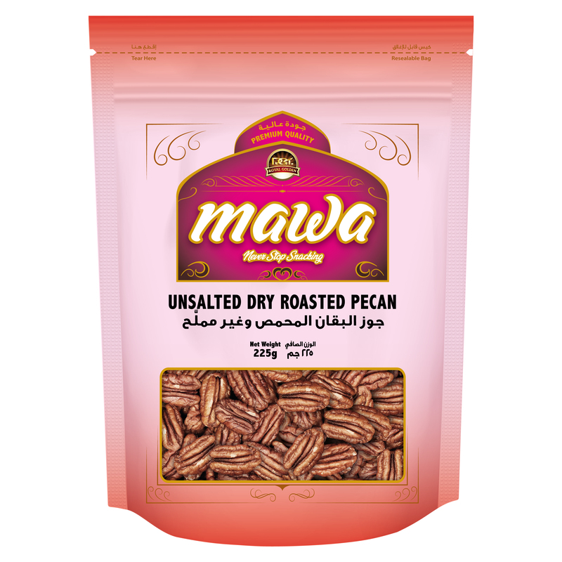 MAWA Unsalted Dry Roasted Pecan 225g (Pink Pouch)