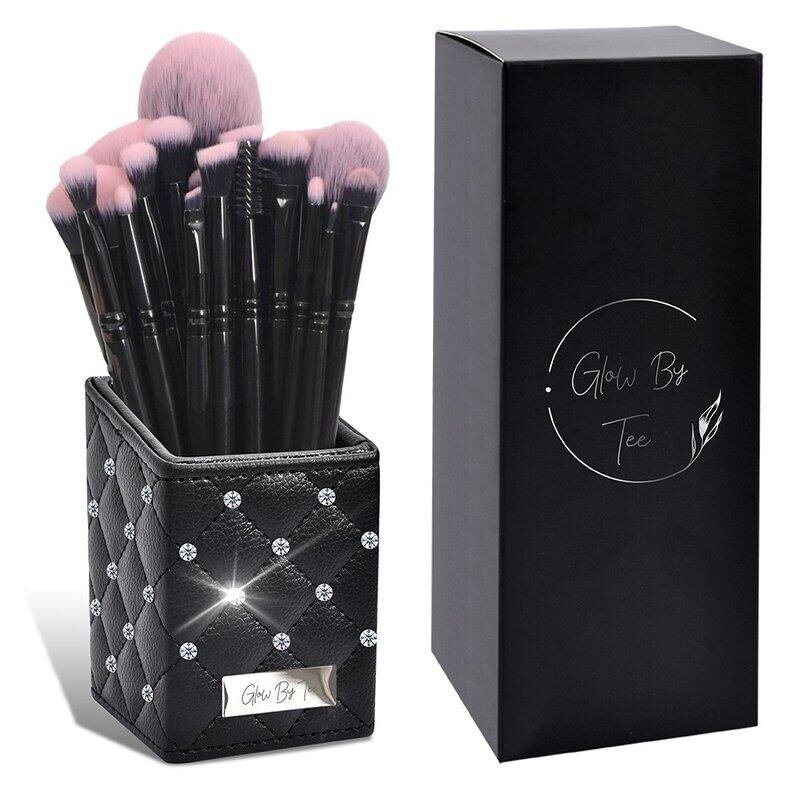 

Other Brand Rhodonite Black Stand 18 pcs Brush Set