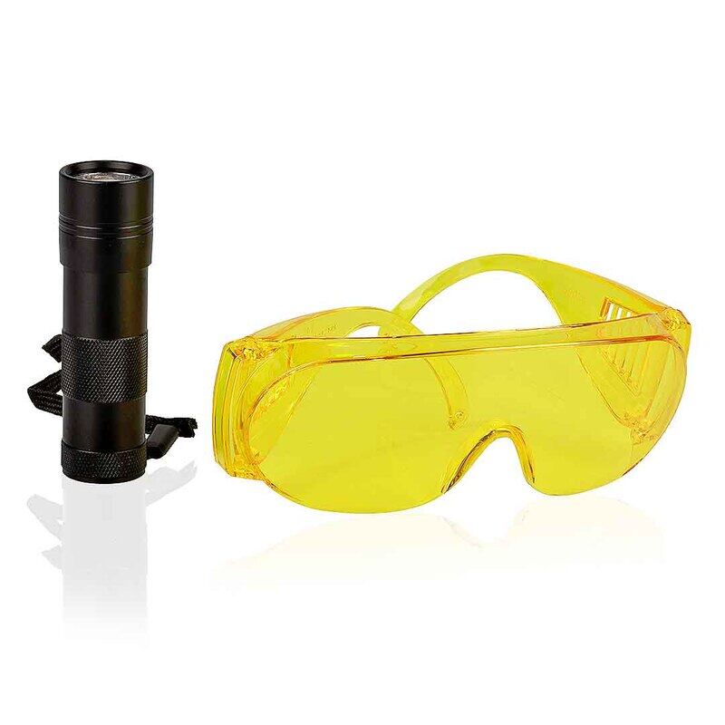 

RHINOMOTIVE - LED UV TORCH WITH PROTECTIVE GLASSES