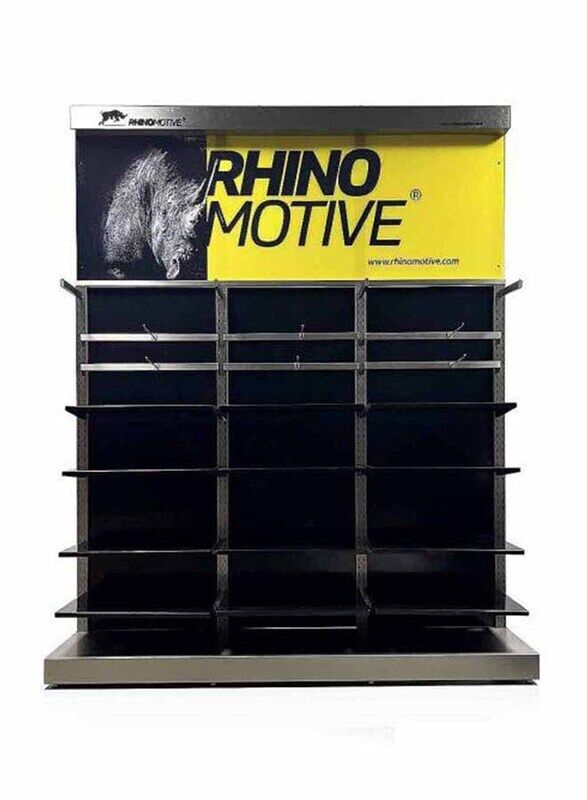 

Rhinomotive Automotive Wall Display Stand, 200cm x 60.5cm x 251cm
