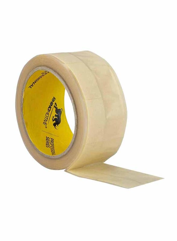 Rhinomotive Automotive Advanced Trim Masking Tape, Yellow, 50mm X 10 Meters