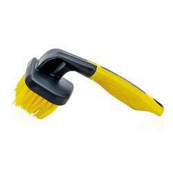 RHINOMOTIVE - CURVED TYRE BRUSH 6 inches Yellow and Black