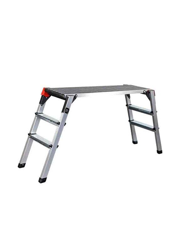 

Rhinomotive Strong & Wide Non-skid Aluminium Ribbed Steps Stool, Black