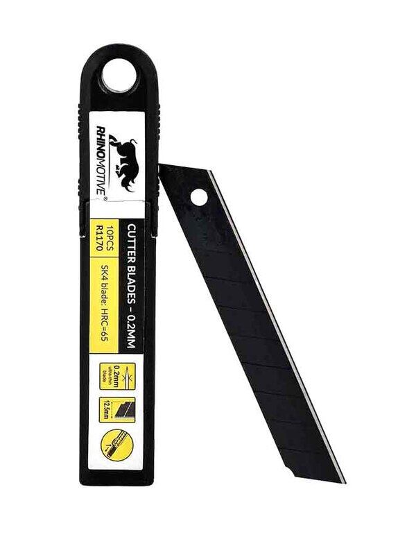 

Rhinomotive Heavy Duty Blades, 0.2mm, 10 Pieces, Black