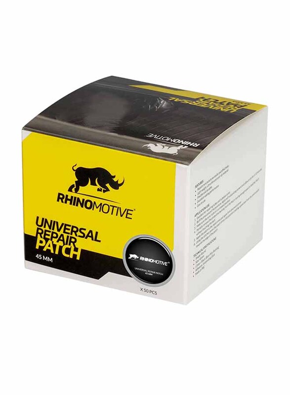 Rhinomotive 45mm x 50 Pieces Universal Repair Patch, Black