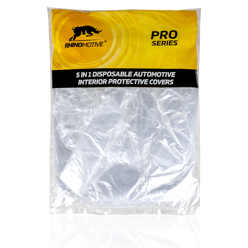 

5 In 1 Disposable Automotive interior protective covers 1 Set (5 Pcs) Clear