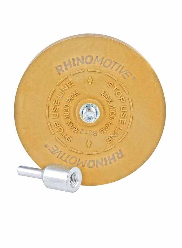 

Rhinomotive Adhesive Remover Wheel, Double Sided Molding Tape 8.8cm