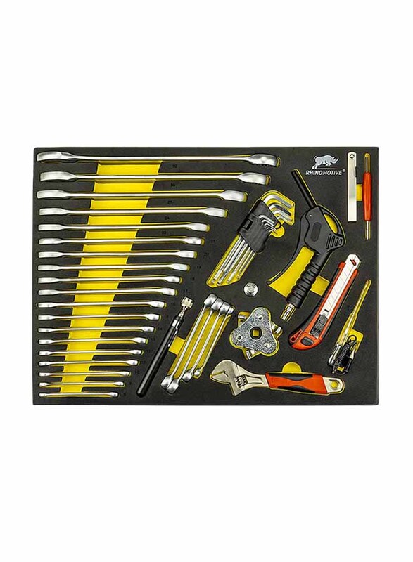 

Rhinomotive 45 Piece Automotive Repair Tool Set Tool, R3128, Multicolour