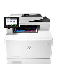 HP LaserJet Pro MFP M479fdw Multi-Function Color Laser All-in-One Printer, W1A80A, White