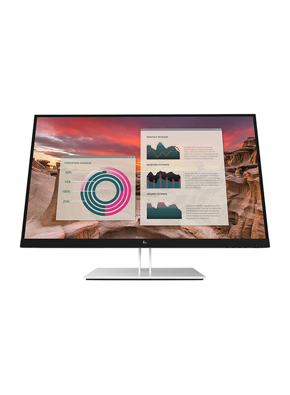 

HP E27u G4 USB-C 27 Inch QHD Anti-Glare Monitor, Black/Silver
