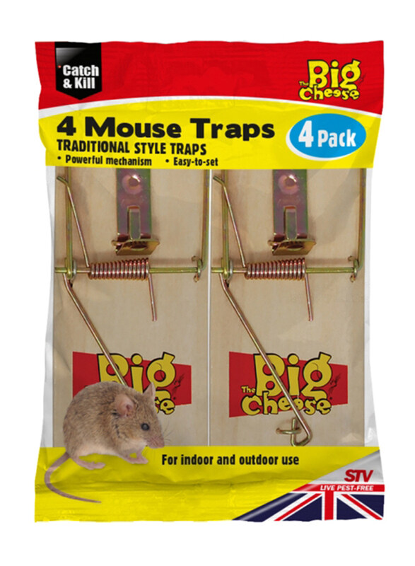 

STV Wooden Mouse Trap, 4 Pieces