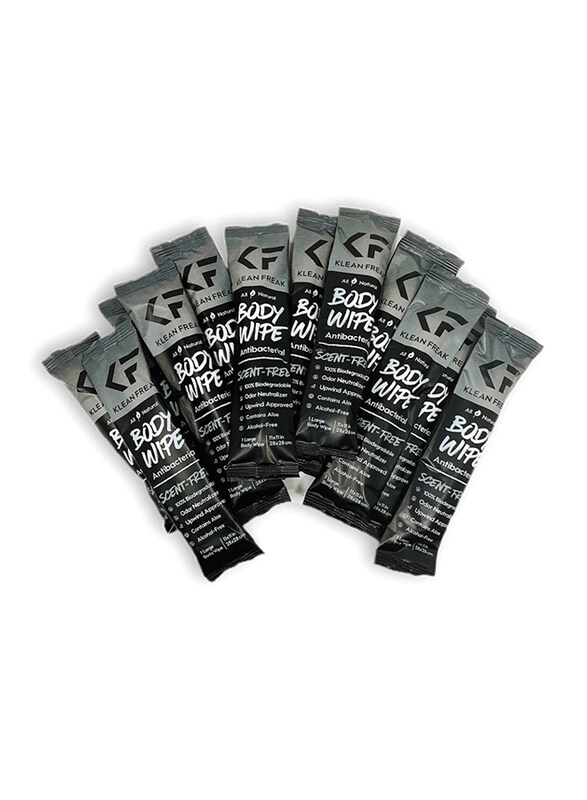 

Klean Freak Scent Free Body Wet Wipes, 12 Pieces