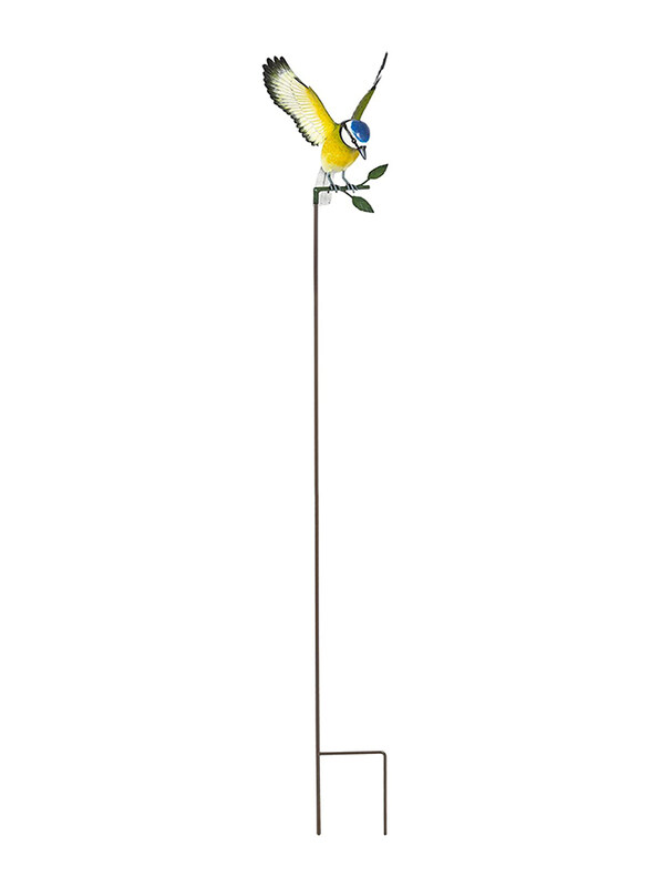 

La Hacienda Metal Inquisitive Blue Tit, Multicolour