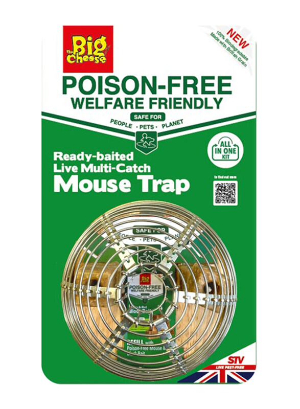 

STV Ready-baited Live Multi-catch Mouse Trap in 2 Colours, 1-Piece