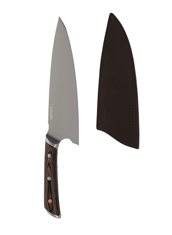 Barebones No.8 Chef Knife, Brown/Silver