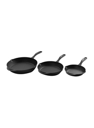 Barebones 10-inch All in One Cast Iron Skillet, Black