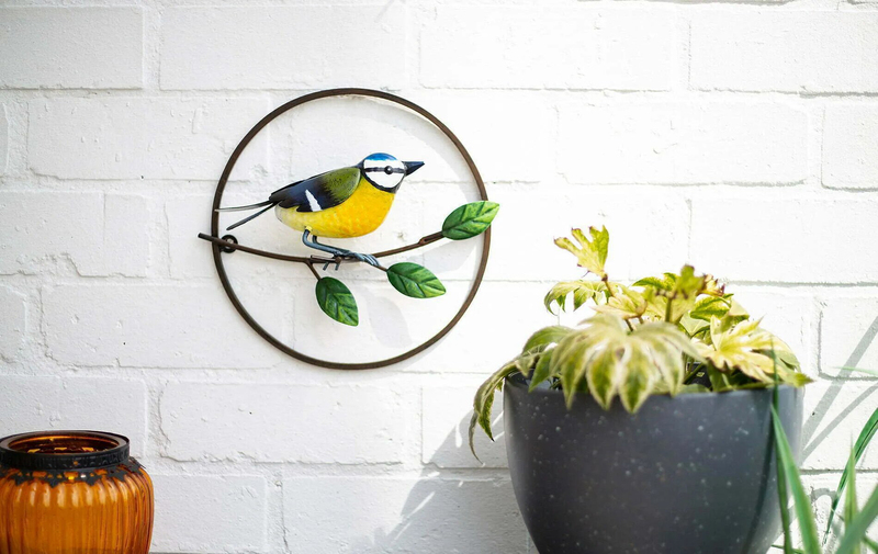 La Hacienda Blue Tit Wall Art, Small, Multicolour