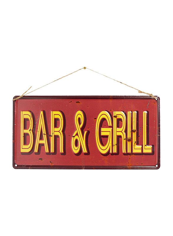 

La Hacienda Bar & Grill Wall Sign, Brown/Yellow