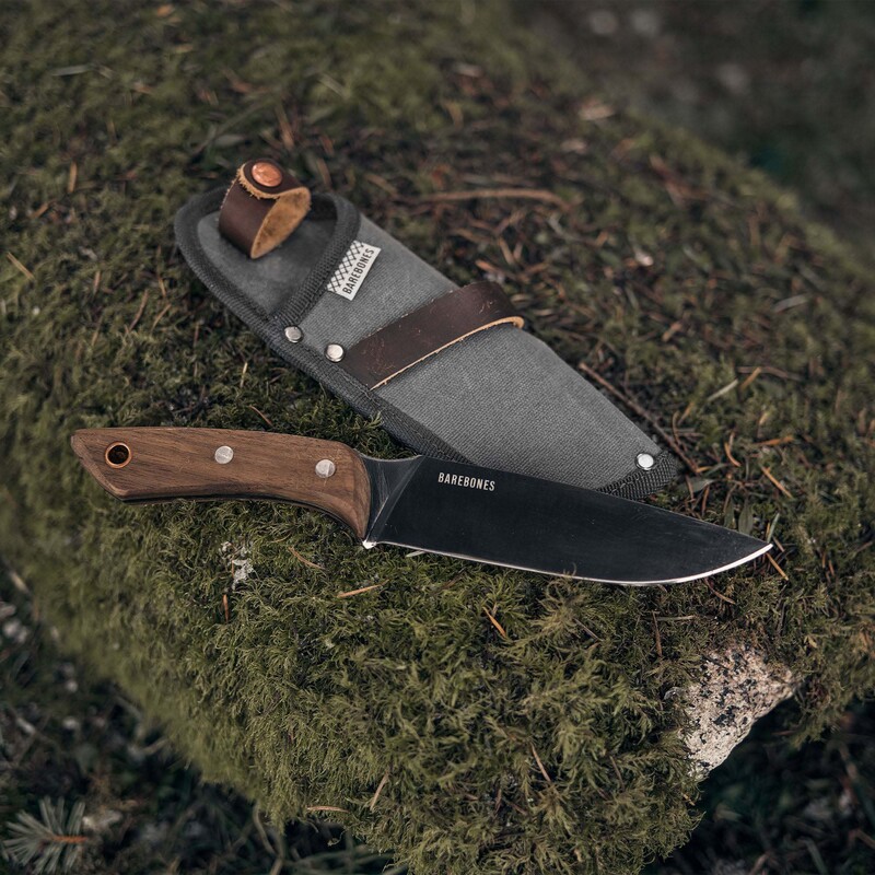 Barebones No.6 Field Knife, Brown/Black