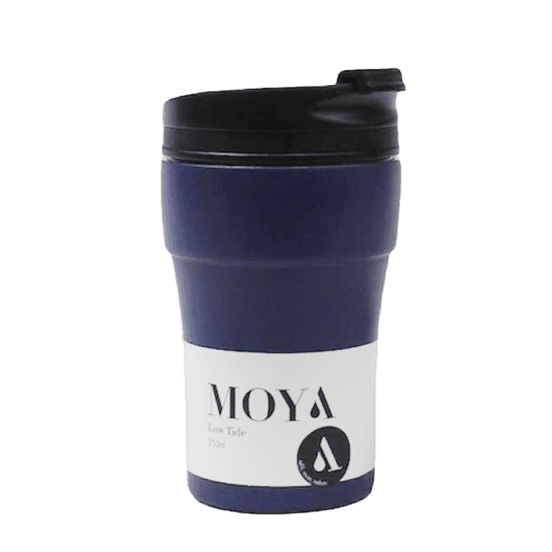 Moya 250ml Low Tide Travel Coffee Mug, Black/Navy