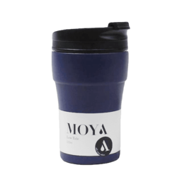 Moya 250ml Low Tide Travel Coffee Mug, Black/Navy