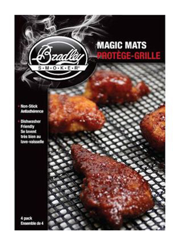 

Bradley Smokers Magic Mats, 4 Pieces, Black