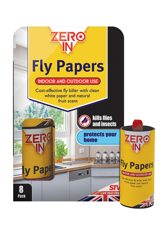 Stv Fly Paper 8 Pieces Pack, Yellow