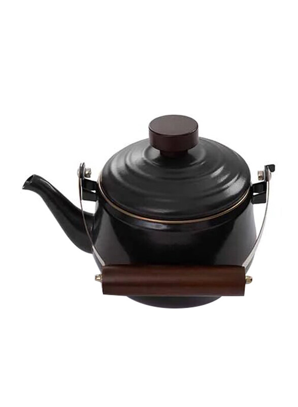 

Barebones Enamel Teapot, Black