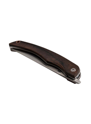 Barebones Solo Folding Knife, Brown/Silver