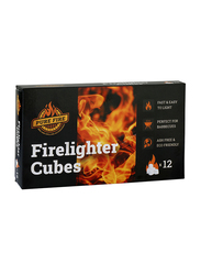Pure Fire White Paraffin Lighter cubes - Pack of 12