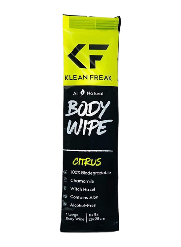 

Klean Freak Citrus Body Wet Wipes, 1 Piece