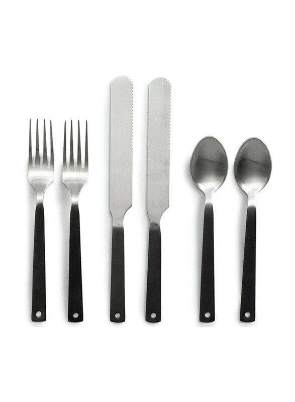 

Barebones 2-Piece Polished Flatware, Black