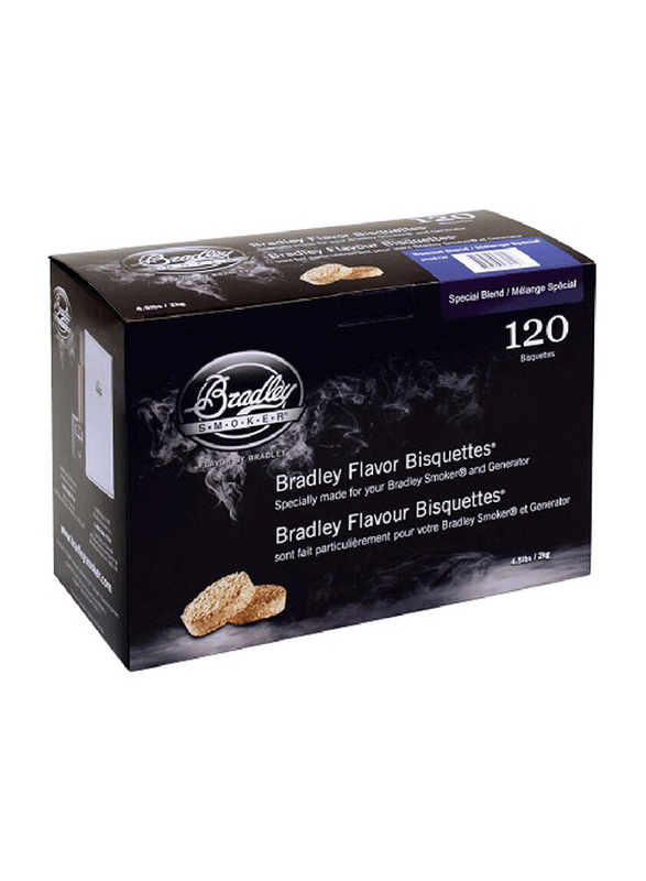 

Bradley Smoker Special Blend Bisquettes, 120 Pieces, Brown