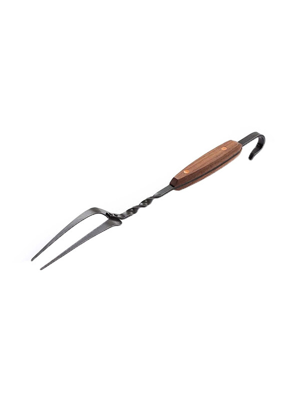 

Barebones Cowboy Grill Carving Fork, Black/Brown