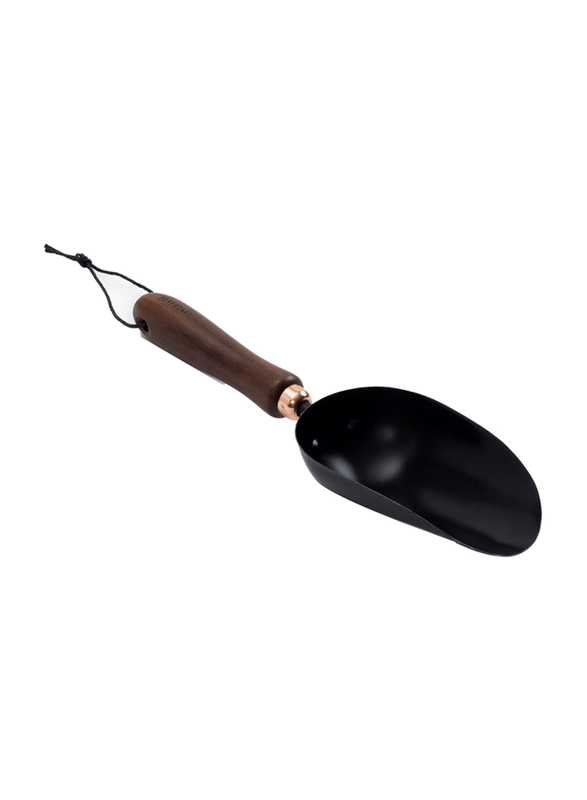 Barebones Garden Scoop, Walnut/Black