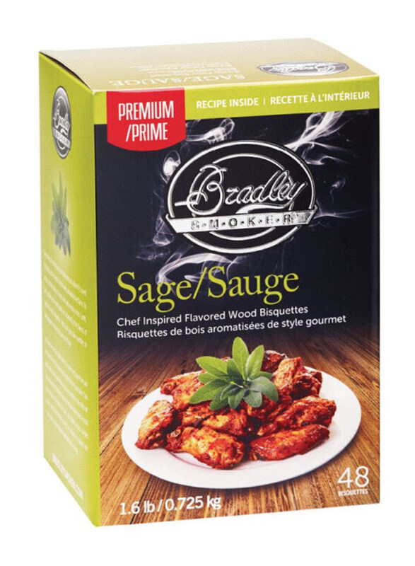 

Bradley Smoker Sage Bisquettes, 48 Pieces, Brown