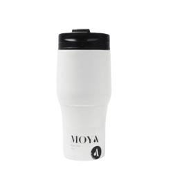 Moya 380ml High Tide Travel Coffee Mug, Black/White