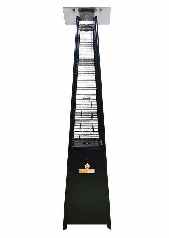 

Pure Cool PureHeat Pyramid Style Gas Patio Heater In Stainless Steel