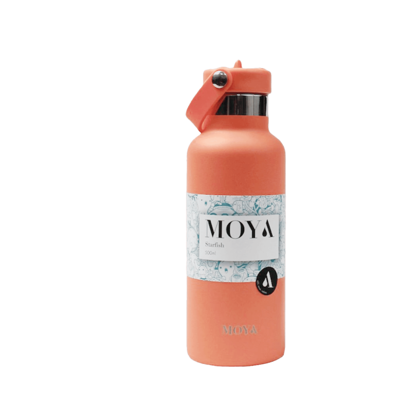 Moya "Starfish" 500ml Insulated Sustainable Water Bottle Coral