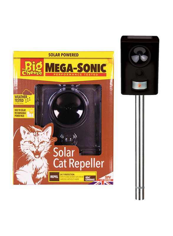 

STV Mega-Sonic Solar Cat Repeller, Black
