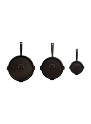 Barebones 10-inch All in One Cast Iron Skillet, Black