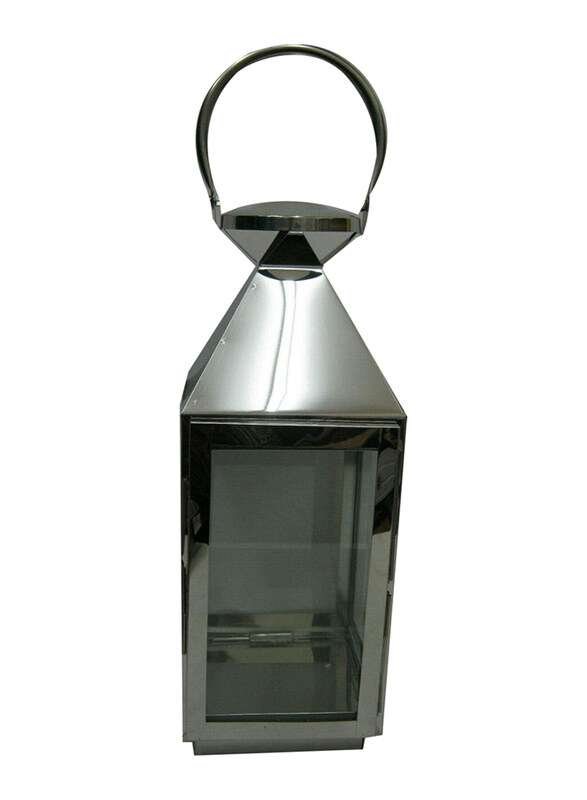 

La Hacienda Palma Lantern, Small, Silver