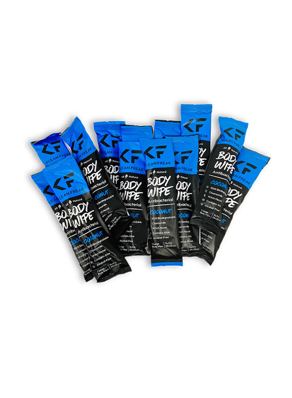 

Klean Freak Coconut Body Wet Wipes, 12 Pieces