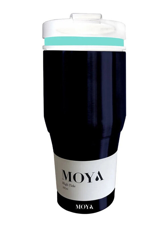 

Moya 380ml High Tide Travel Coffee Mug, Blue/Black